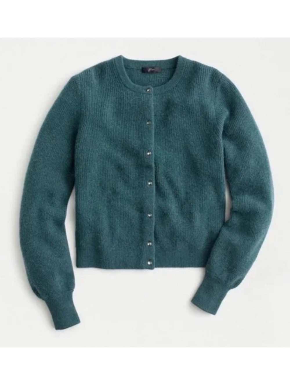 JCrew Teal Wool Button up Cardigan